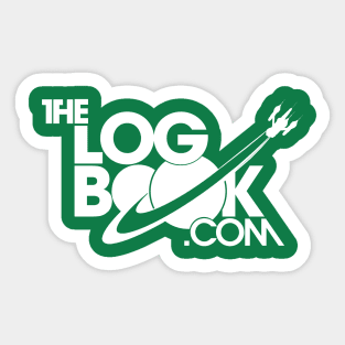 theLogBook.com New Logo in white - spacial edition Sticker